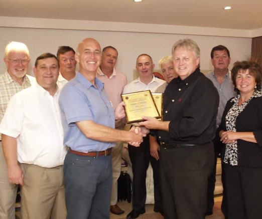 Toastmaster training course completed and presentation of certificates to Steve Phelps the South Wales Toastmaster