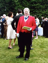 Toastmaster Richard Palmer at The Churchgate Hotel, Old Harlow